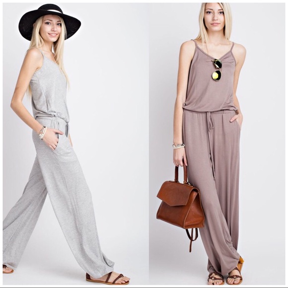 boutique Pants - FABULOUS JUMPSUIT DRAPES with ADJUSTABLE STRAPS 1 left